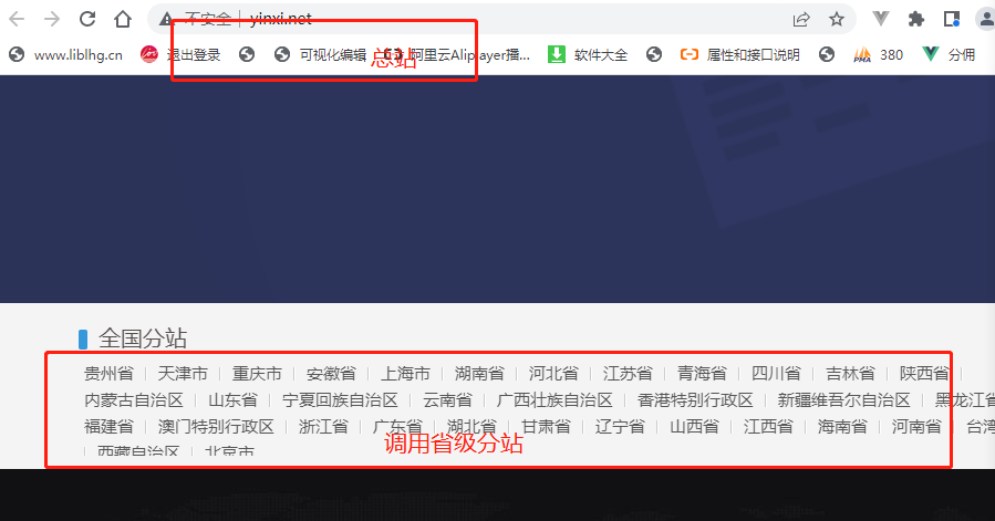 【镇江】巅云门户版V8新增企业网站也支持多城城市分站系统按省-市多级自动调用模块